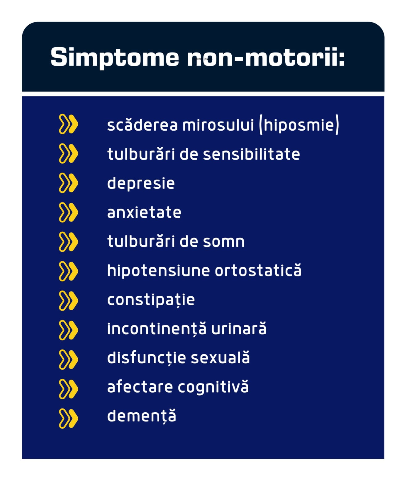 Simptomele non motorii ale Bolii Parkinson