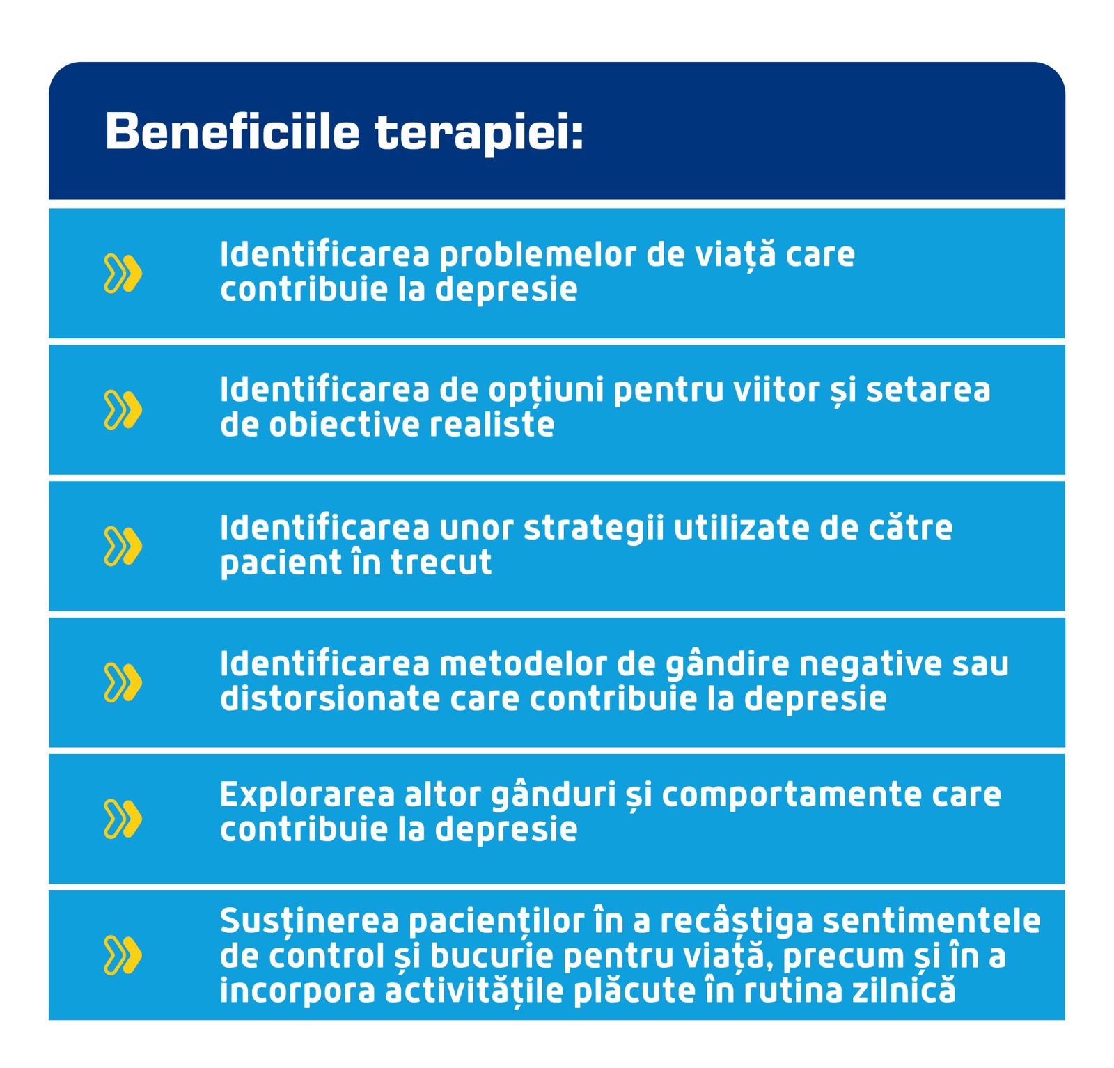 Beneficiile terapiei in depresie