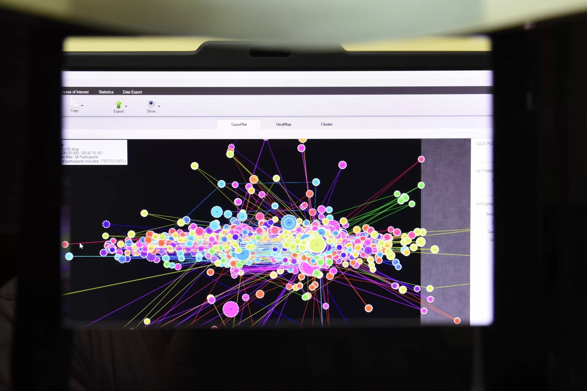 heat maps eye tracking