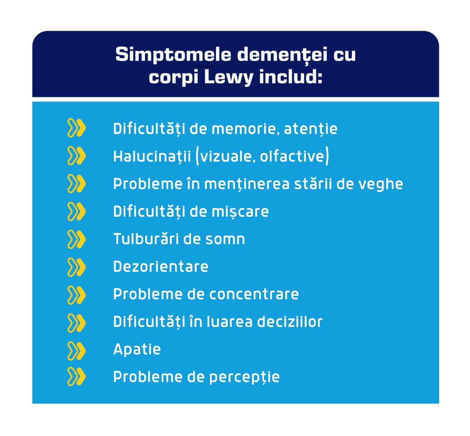 Dementa Lewy simptome