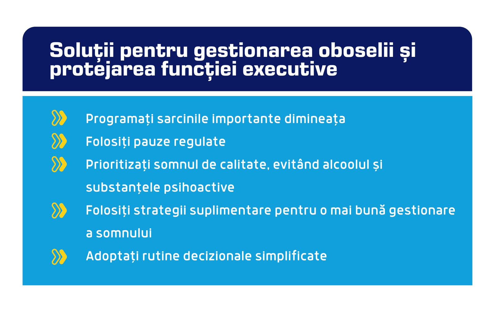 Cum ne sabotează oboseala funcțiile executive? 2 solutii gestionare oboseala